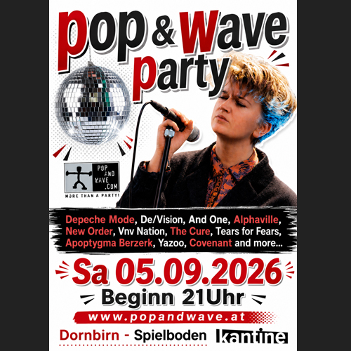 Pop & Wave Party am 05.09.2026 🤟